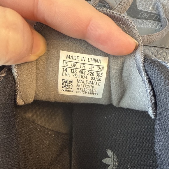 Adidas ZX 750 HD‎ 'Grey ART FX3770 Mens Tennis Shoes Size 14. - Picture 6 of 9